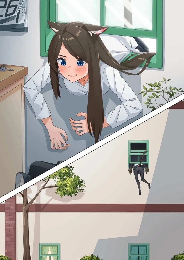 Графика наказание девушек. Аниме девочка застряла в стене. Девушка у стены на кровати дурачится. Девочка в стене игра. Кирпичная стена аниме.