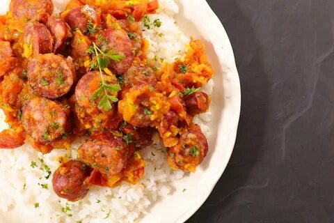 Rougail saucisse, A Creole dish. 