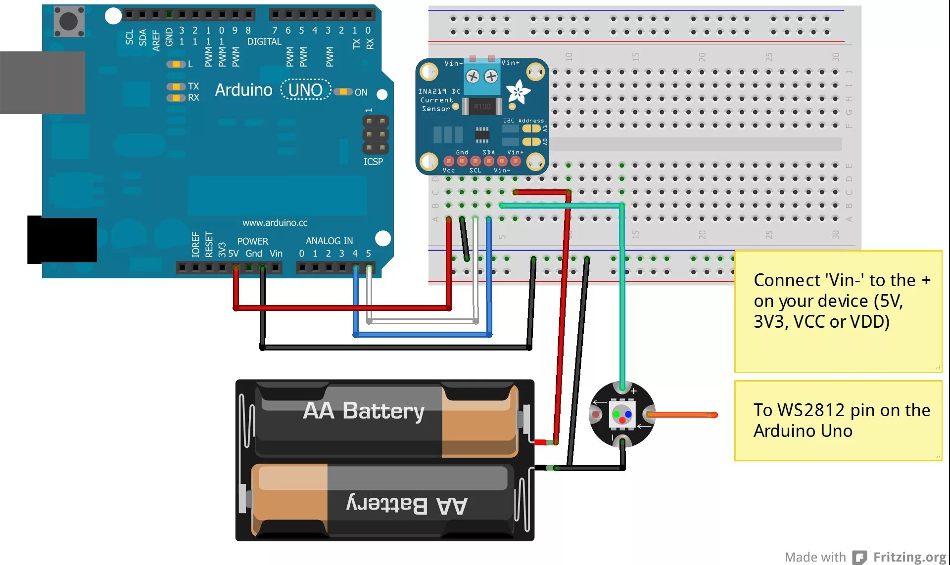 Как измерить напряжение ina219 схема Mesurer la puissance d'un panneau solaire avec un INA219 sur Arduino Panneau sol