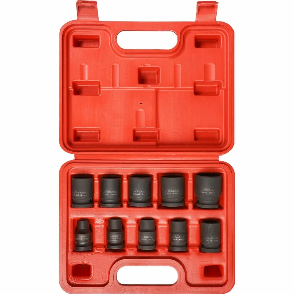 Набор ударных головок дело техник. 4107 1/2 Набор длин.ударн.головок 10пр. Набор головок 1/2"Dr 6-ти Гран (10-24мм) 10пр (длина 78мм) (ударн) (в кейсе) (Airline). Набор Airline. Набор головок Airline at-24-02.