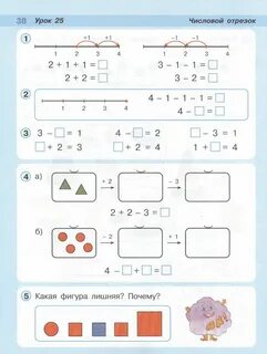 Числовой отрезок 1 класс петерсон
