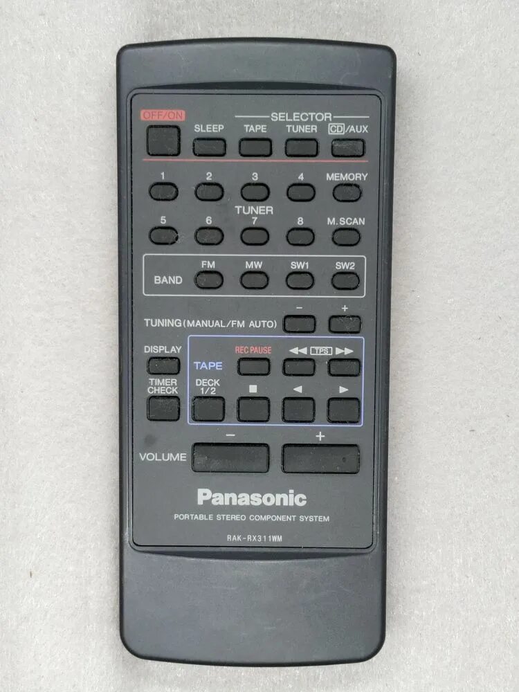 Panasonic RX-ct990 пульт. Пульт Panasonic rak-sl975wk. Пульт для Panasonic RX-dt680. Пульт д-у Panasonic eur646666. Пульт panasonic rx