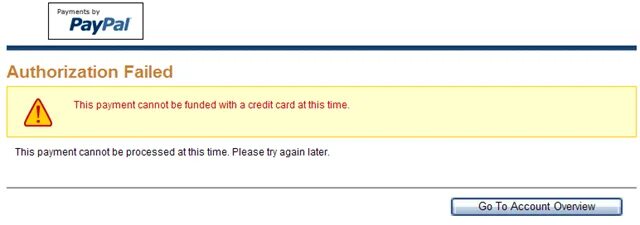 Failed to authorize. Payment Error. Error pay. Error: payment already has Card info specified. Error pay Page.