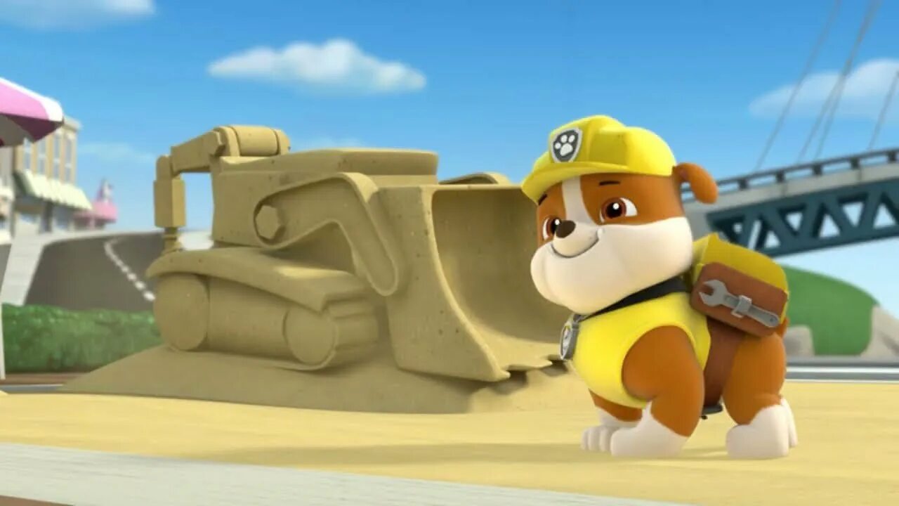 Paw Patrol Крепыш. Щенок Крепыш Щенячий патруль. Щенячий патруль Rubble. Щенячий патруль крепыш и команда