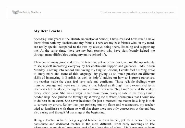 The school teacher text. My best teacher сочинение. My favourite teacher сочинение. Essay about my School. Эссе английский favorite teacher.