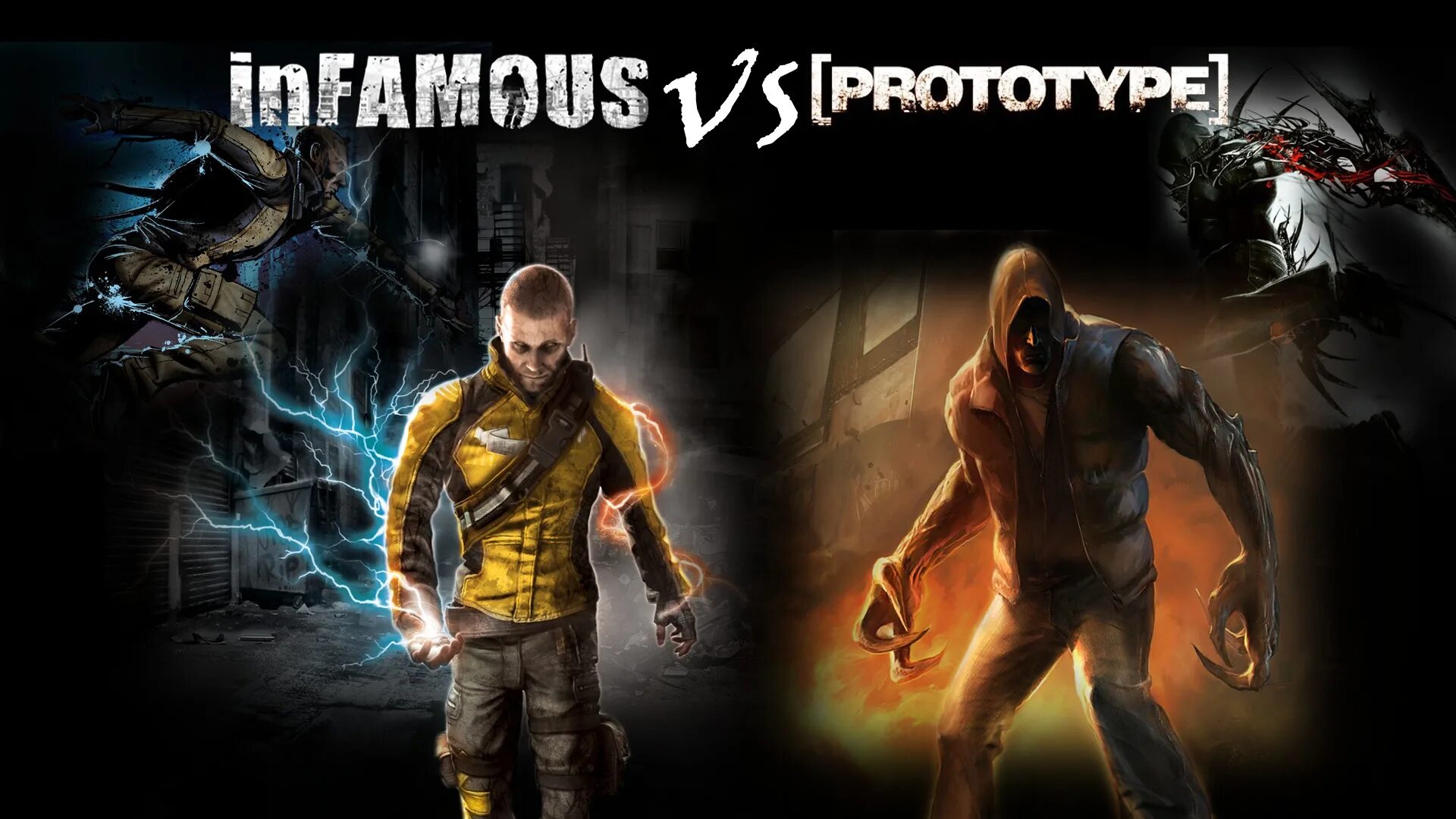 Prototype vs. Prototype против infamous. прототип и инфеймос. prototype 2 infamous 2. инфеймос vs prototype.