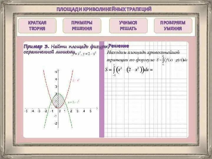 Криволинейные трапеции решение. Площадь Криволеней Ной трапеции примеры. Площадь криволинейной трапеции примеры. Площадь криволинейной трапеции припер. Площадь криволинейной трапеции примеры решения.