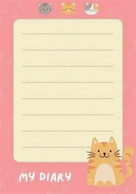 Cat diary. Cat diary