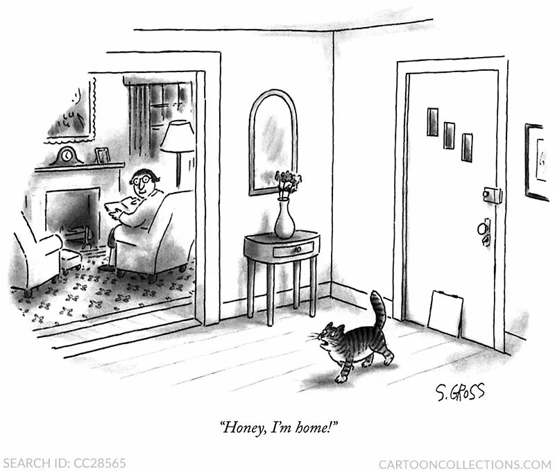 And i am home. Sam gross карикатуры. honey i&#039;m home. honey i&#039;m home art.