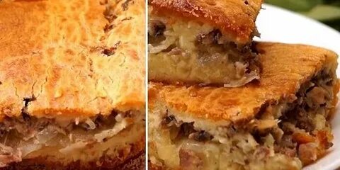 Пирог с рыбными консервами и картофелем
