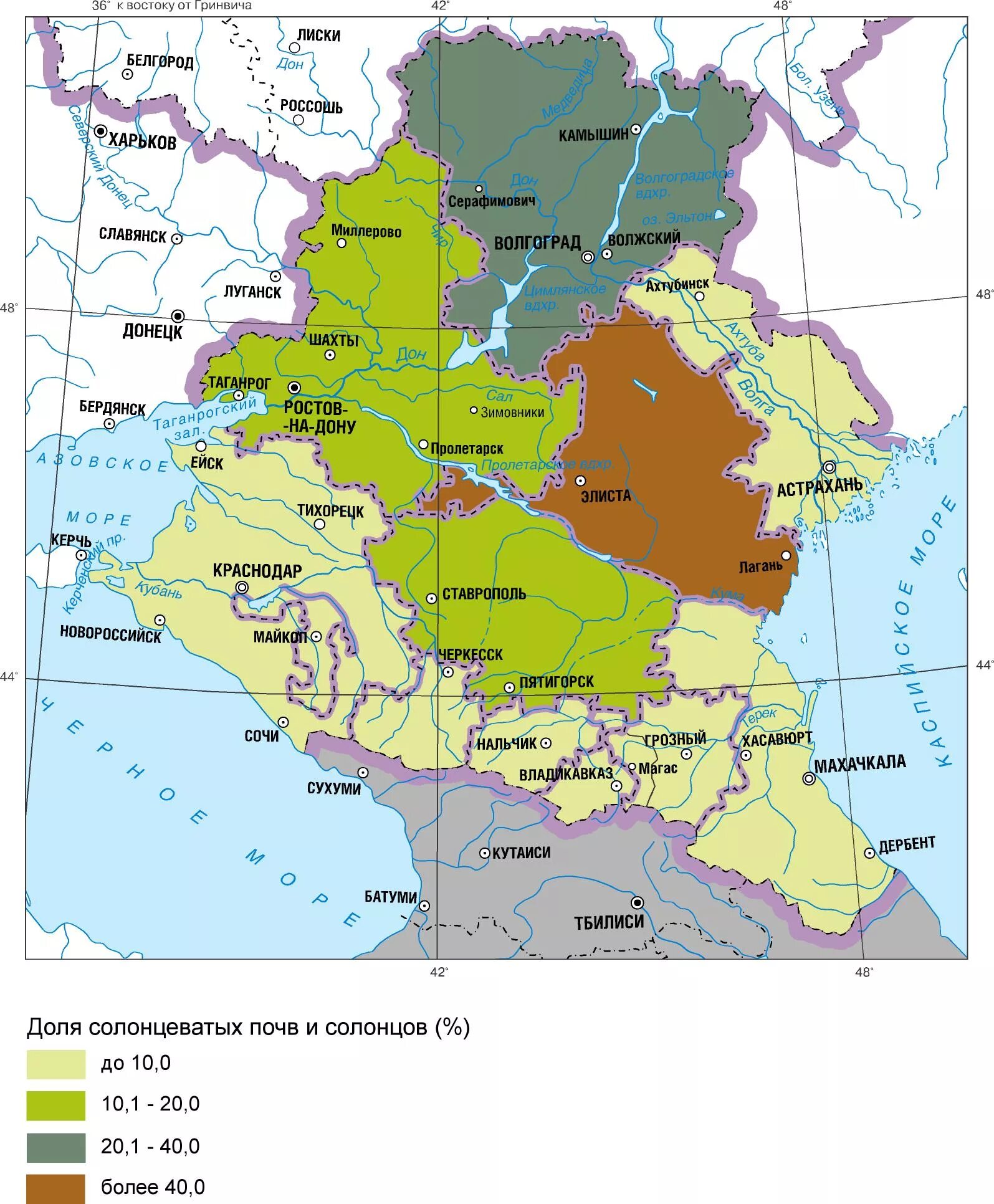 Карта европейского Юга РФ. Почвы европейского Юга России. Европейский Юг России карта. Почвенная карта европейского Юга.