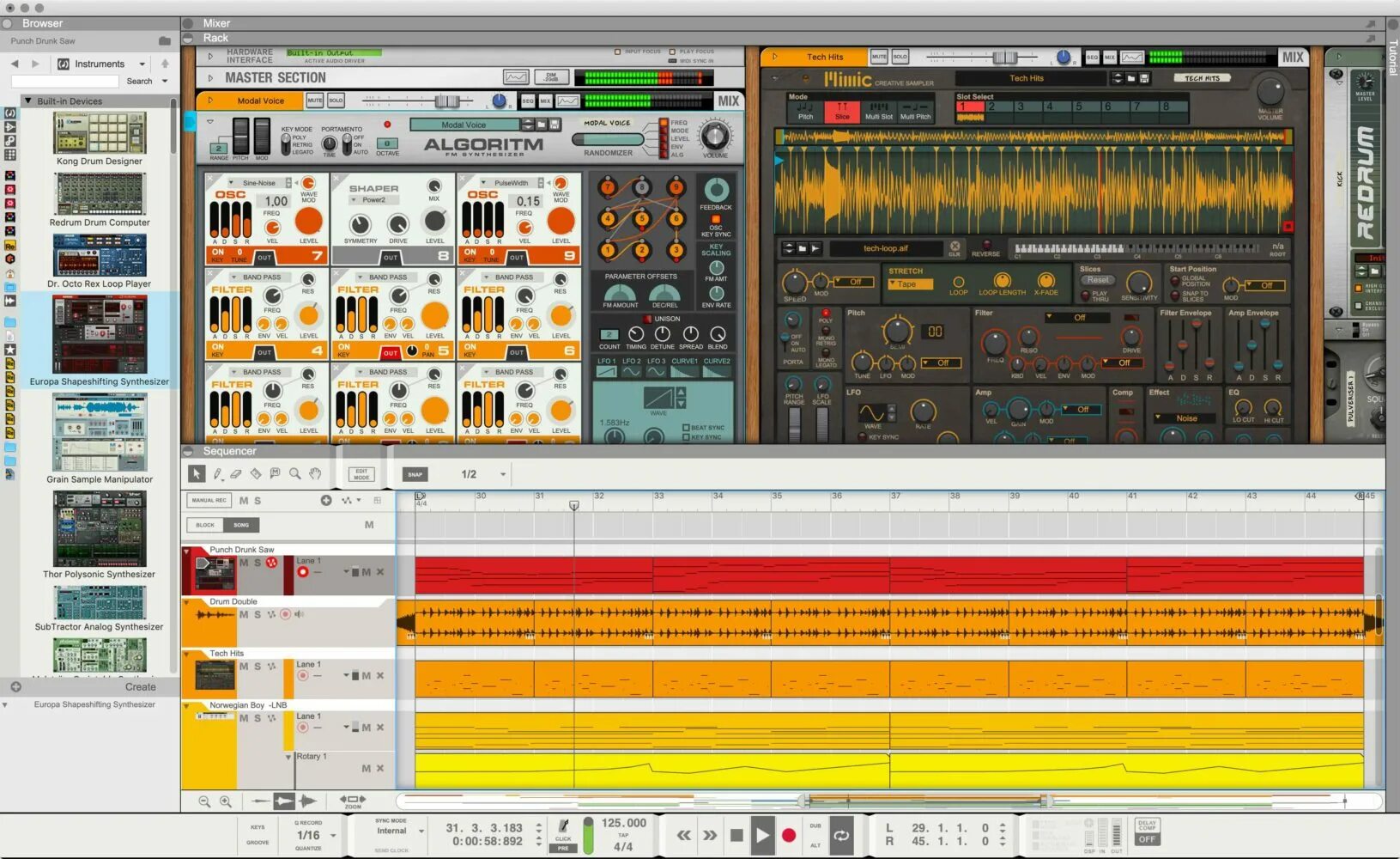 Reason rack plugin. Reason vst. Propellerhead reason 5. Reason daw. Reason.