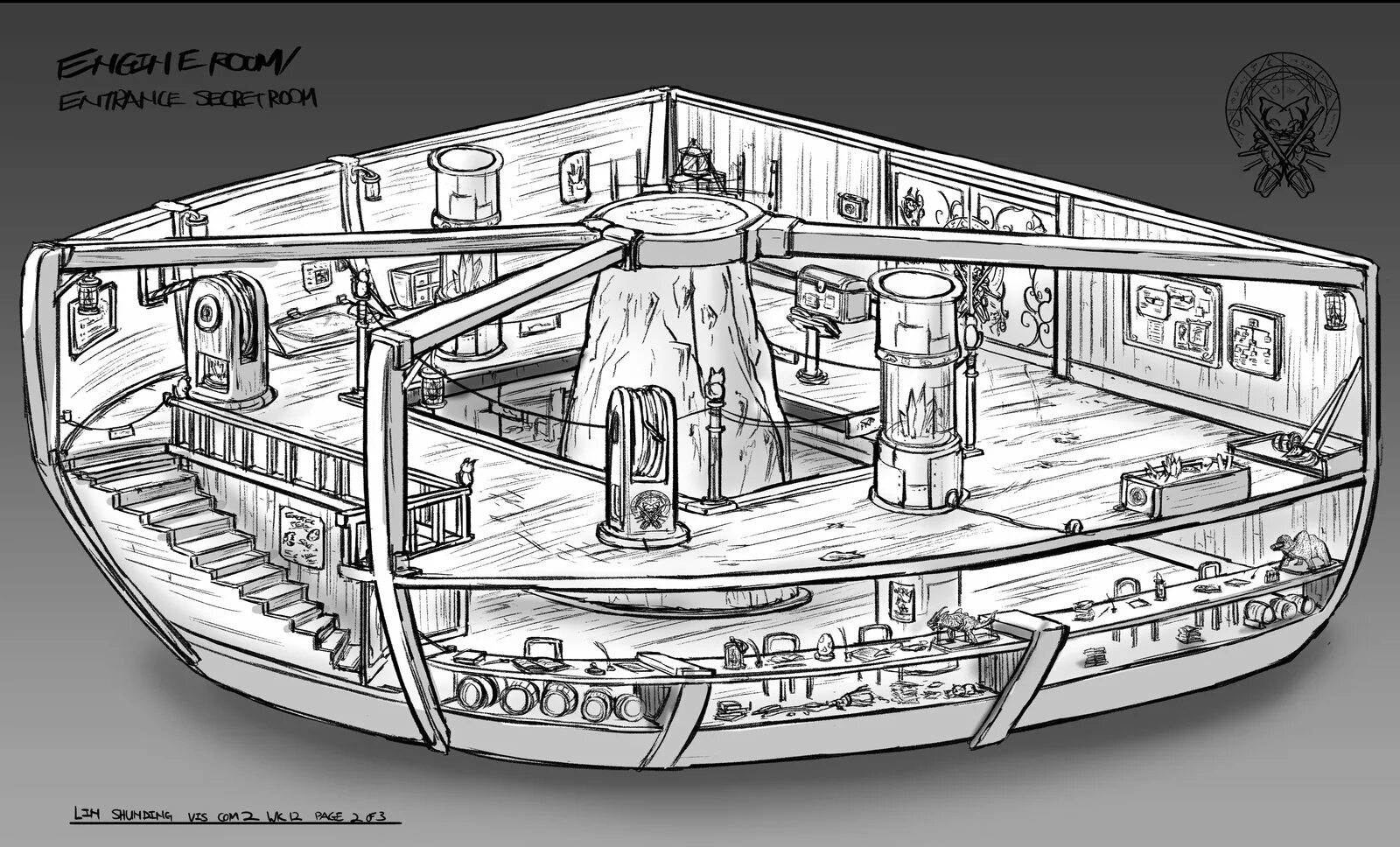 Cutaway House. Sun Light ship Cutaway. G.H. Davis: a Master of the Cutaway. Cut away