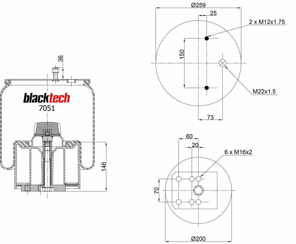 Размеры пневмоподушек. BLACKTECH 7051 пневмоподушка. BLACKTECH 7051 пневморессора. Стакан пневморессоры BPW 940. BPW 940mb.