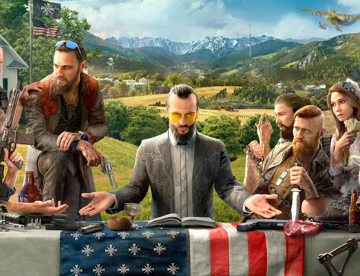 Фар край 5 ошибка. Far cry 5. иосиф фар край 5. фар край 5 иосиф сид. сид фар край 5.