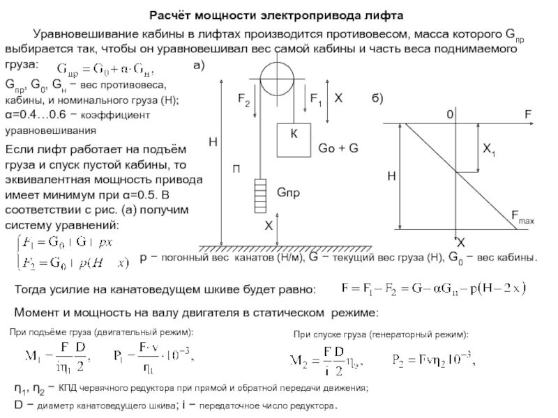 Какая мощность лифта. Вес противовеса лифта. Расчет противовеса лифта. Расчет веса противовеса кабины лифта. Как рассчитать противовес для лифта.