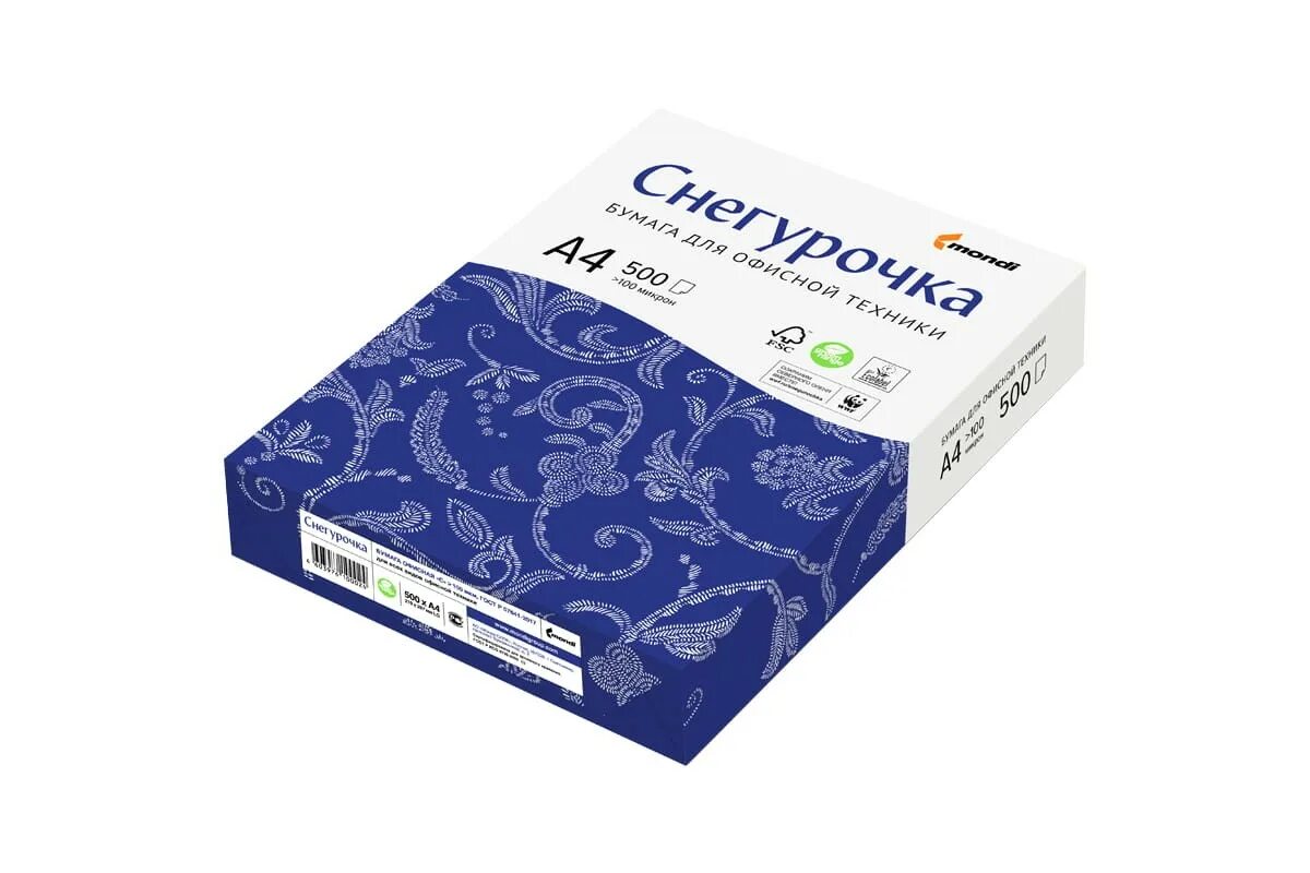 Бумага а4 "Снегурочка" 80г/м2 500л.96% 47875. Офисная бумага Снегурочка а-3. Бумага офисная а4, класс «c», Снегурочка, 80 г/м2, 500 л., Mondi, белизна 146% (Cie). Бумага оф. Снегурочка a4 80 г/м2 (500л). Бумага 80 а4 купить