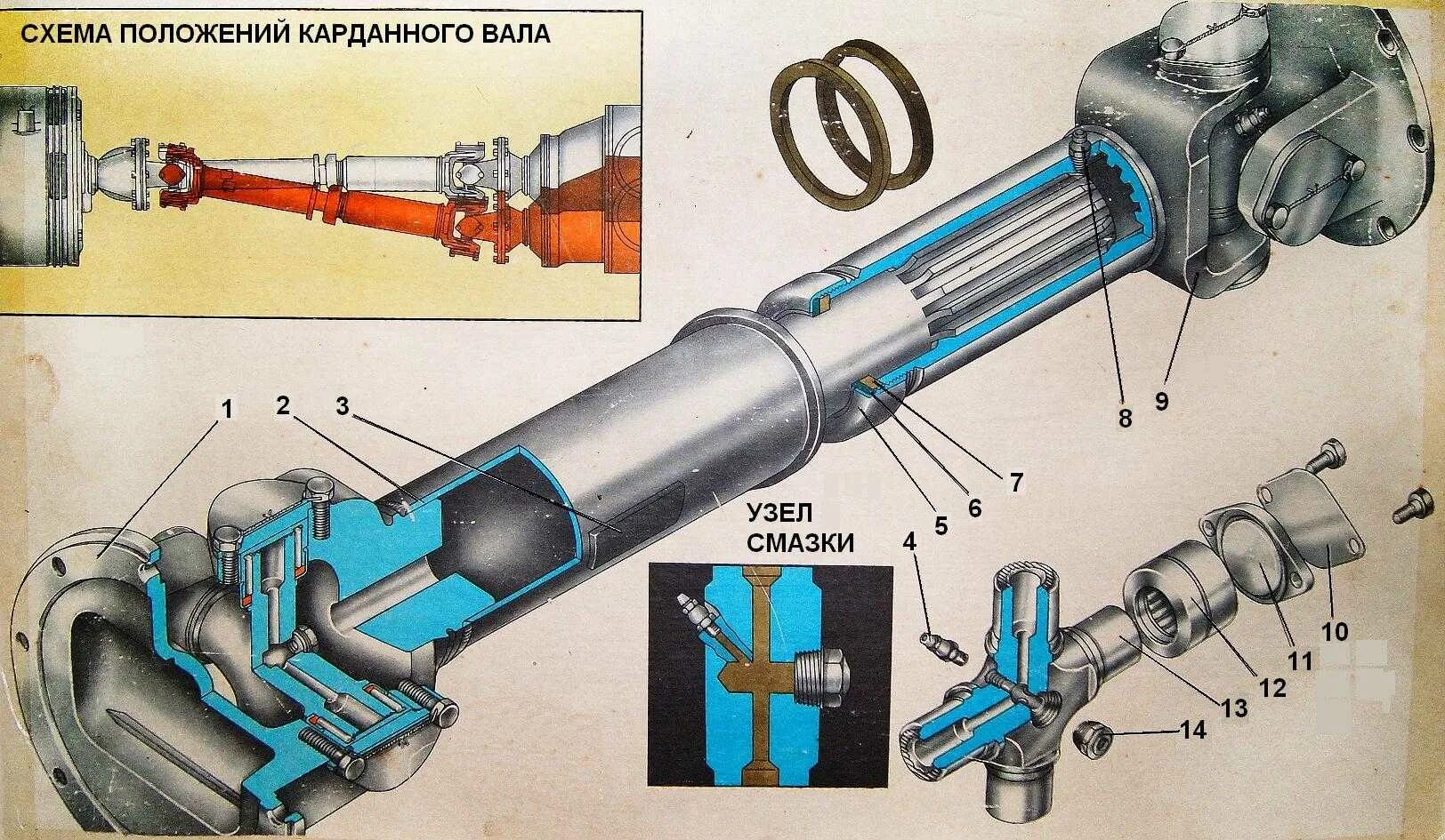 Устройство работа карданной передачи