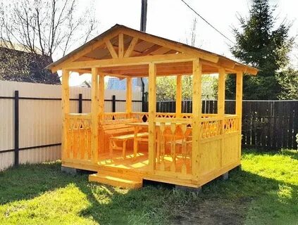 Беседки из дерева московская область