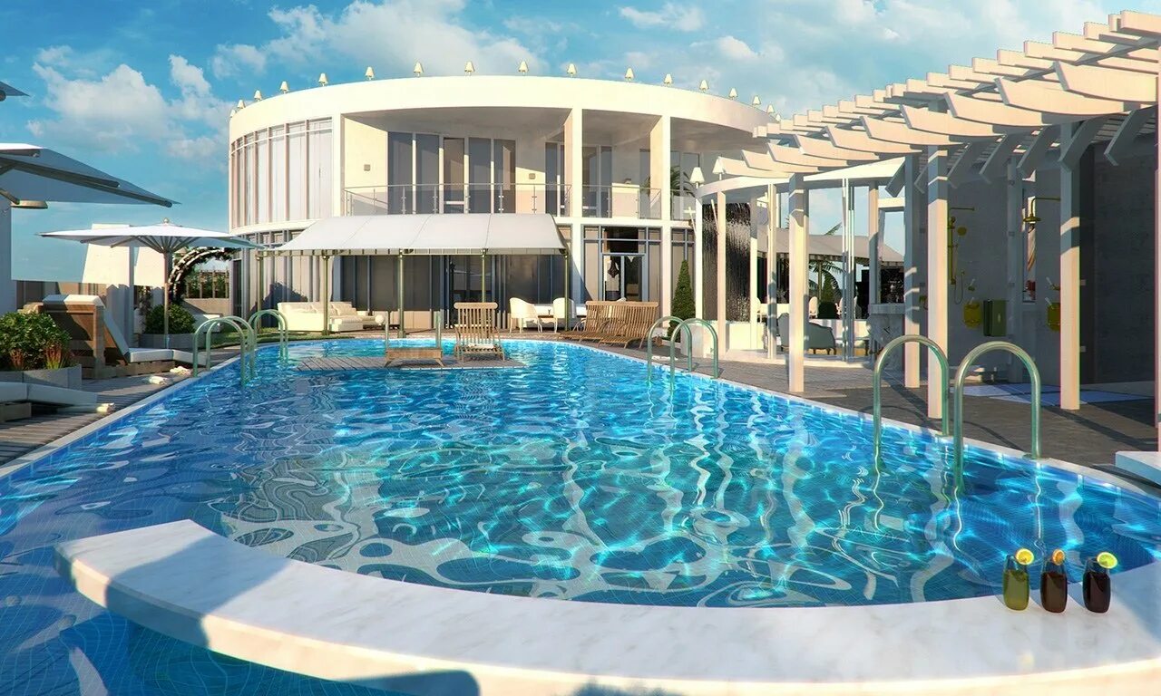 Дом у моря сириус. Элит дом сочи. reef residence сочи. сочи жк бассейн. шикарный дом с бассейном.