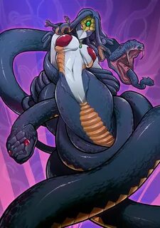 GX, Vennominaga The Deity Of Poisonous Snakes, Lamia, Medusa, Gray Skin, Re...