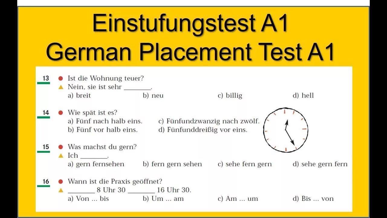 Einstufungstest a1. Multiple choice тест немецкий. Немецкий а1 в1. Placement Test a1-a2.