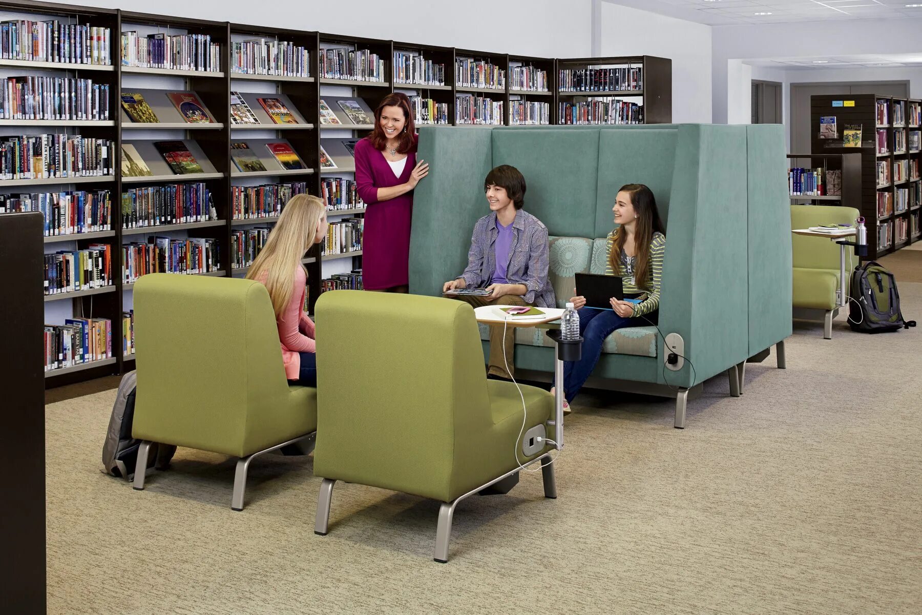 Library caught