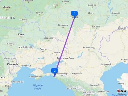 Сколько ехать от самары до анапы