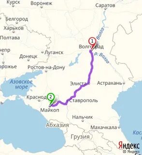 Курская новороссийск расстояние
