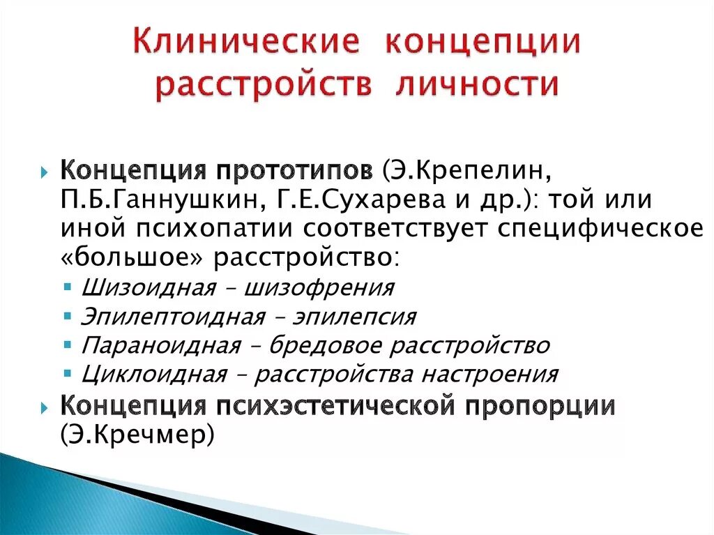 Критерии психопатии. Концепции расстройств личности. Теории расстройств личности. Ганнушкин расстройства личности. Ганнушкин типология личности.