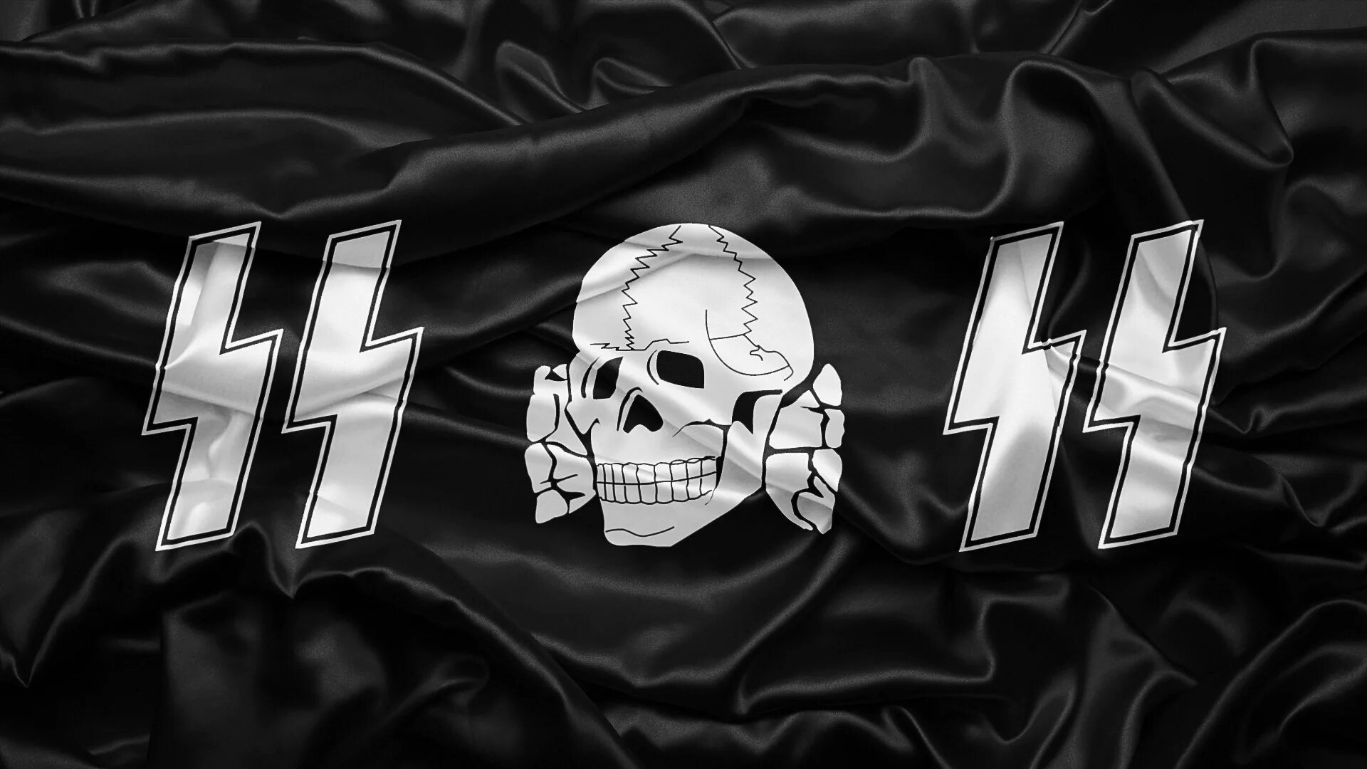 Waffen SS символика. Флаги 3 рейха и СС. Мертвая голова Тотенкопф. Флаг Ваффен СС.