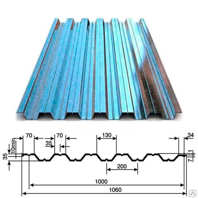 Нс35 оцинкованный. Профилированный лист НС-35х1000. Профлист нс35. Профлист 35-1000-0.7. Профнастил нс35 ширина листа.