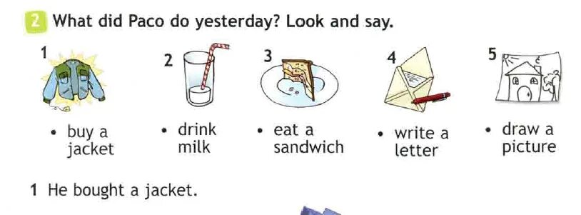 What did Paco do yesterday look and say. What did Paco do yesterday look and say 4 класс. What did Paco do yesterday look and say перевод. Spotlight 2 класс look and write.