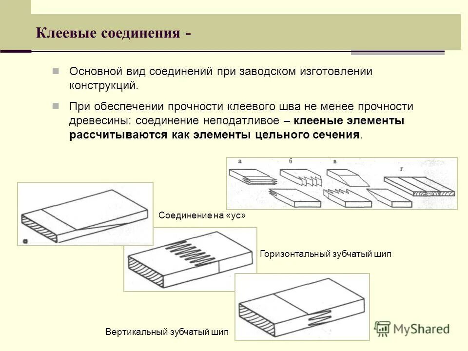 Клеевое соединение деталей