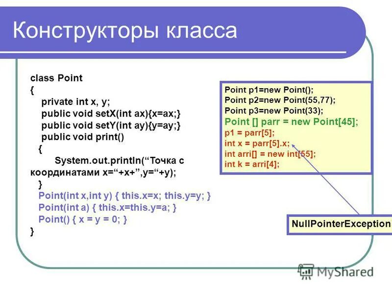 Класс point. Js. Класс point. Ключевые особенности языка java. Y = (int)x;.