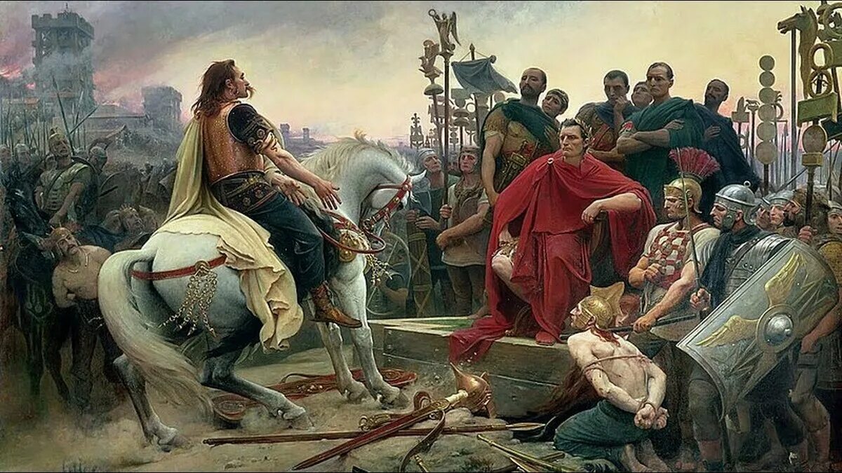 Битва при алезии. Картина цезарь и верцингеторикс. верцингеторикс битва юлий цезарь. верцингеторикс сдаётся цезарю картина. цезарь картина.