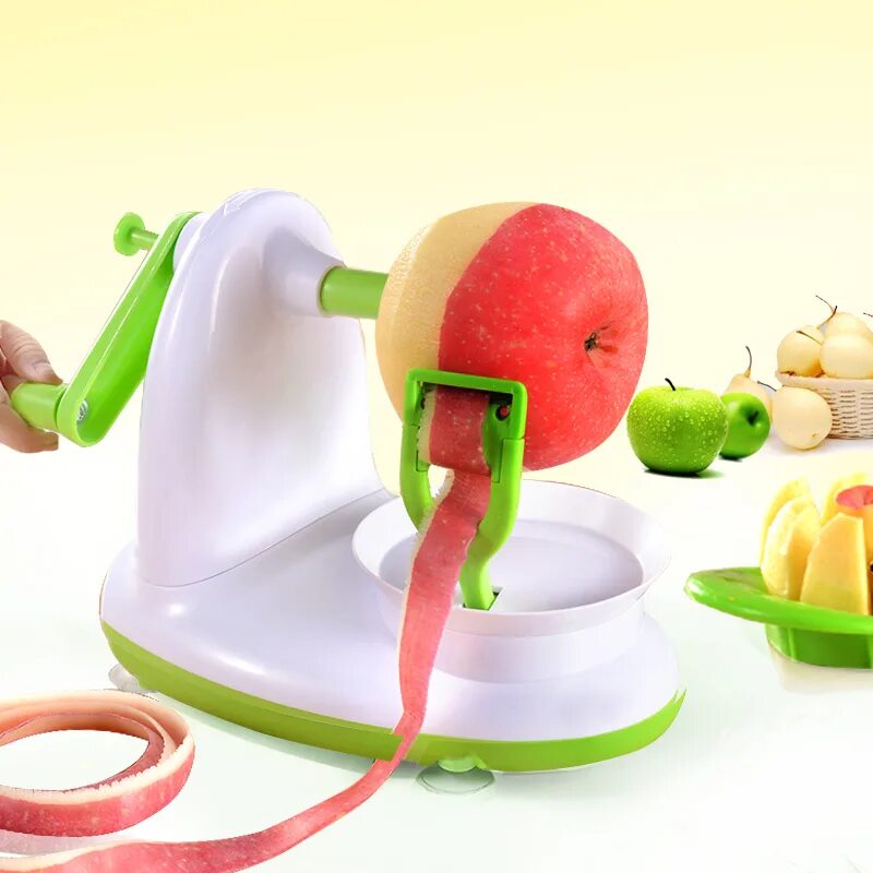 приспособления для очистить киви. автоматическая чистилка яблок. нож для резки яблок. картофелечистка maestro mr-771 3в1 овощечистка фрукточистка электрическая. Apple peeler corer slicer.