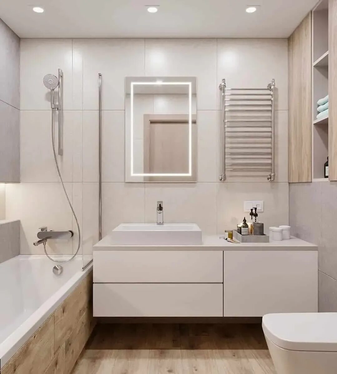 Современная ванная комната. Стильная маленькая ванная. Небольшие Ванные комнаты. Современный интерьер ванной комнаты. Ванна дизайн 2024 маленькая