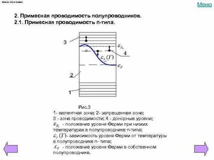 Проводимость полупроводников от температуры