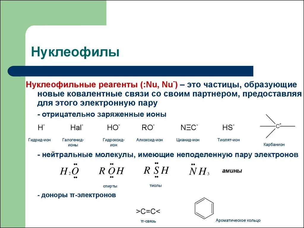 Реагент пример. Нуклеофил. Электрофилы и нуклеофил. Hn2 группа нуклеофил. Таблица нуклеофилов и электрофилов.