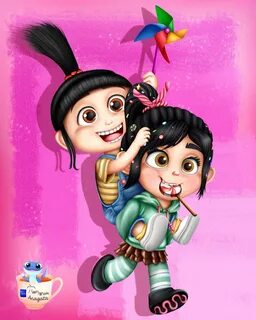 Vanellope - Wreck It Ralph & Agnes - Despicable Me Part 3