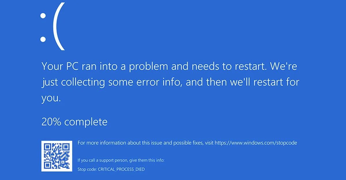 Ошибка critical process died. Экран смерти critical process died. Critical process died Windows 10. Critical Error синий экран.