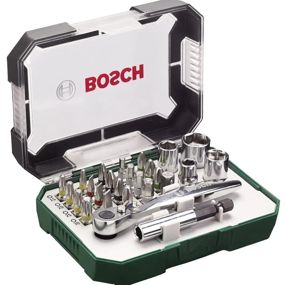 Набор бит и головок с трещоткой. Набор бит Bosch (2607017322). Набор бит Bosch 2607017322 Promoline. Набор бит Bosch Promoline, 26шт [2607017322]. Bosch Promoline, 26шт [2607017322].