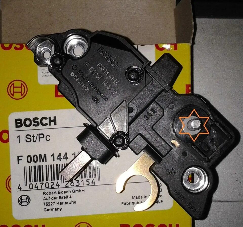 Регулятор напряжения генератора bosch. Bosch f 00m 144 160 регулятор напряжения. Регулятор напряжения Bosch f00m144111.