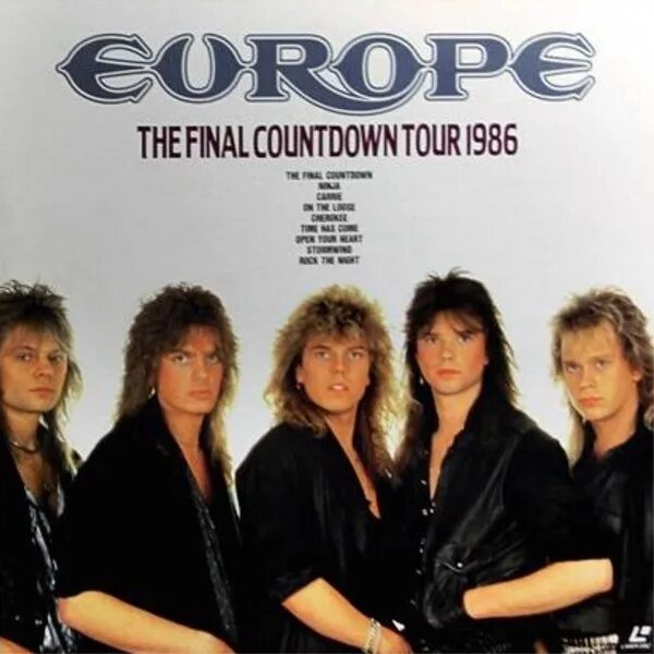 Europe группа 1986. Группа Европа the Final Countdown. Europe группа 1986 альбом. Europe Final Countdown 1986 LP. Европа файнал каунтдаун