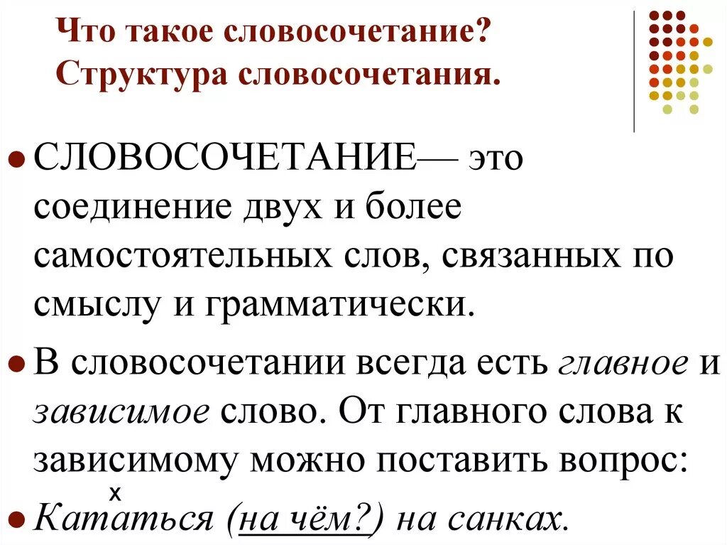 Связывает слова в словосочетании и предложении. Строение словосочетания. Понятие словосочетания в русском языке. Что такоессловосочетание. Чтоттаое словосочетание.