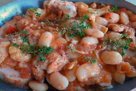Окорочка с фасолью