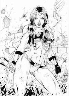 artist request, big barda, dc, the new gods, 2009, monochrome, big breasts,...