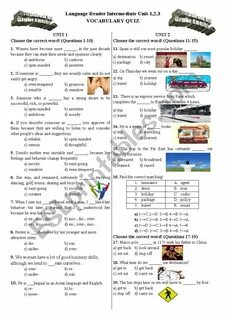 The vocab quiz
