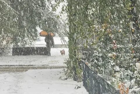 18 октября снег